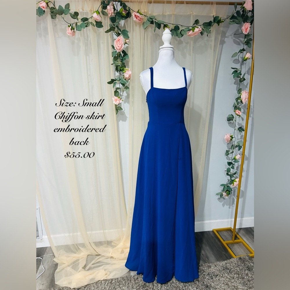 City Studio Royal Blue Maxi Dress